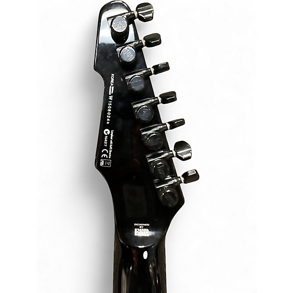 Used ESP LTD SCT607B Stephen Carpenter Signature 7 String Black Solid Body Electric Guitar