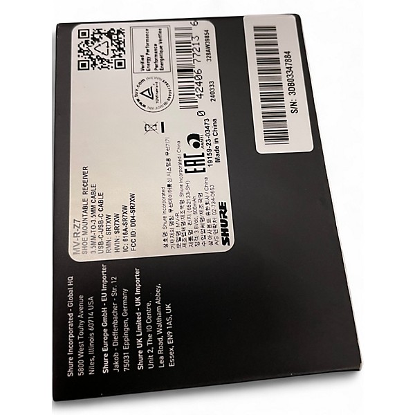 Used Shure MOVEMIC ONE Lavalier Wireless System