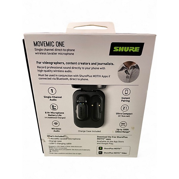 Used Shure MOVEMIC  RECEIVER Wireless System