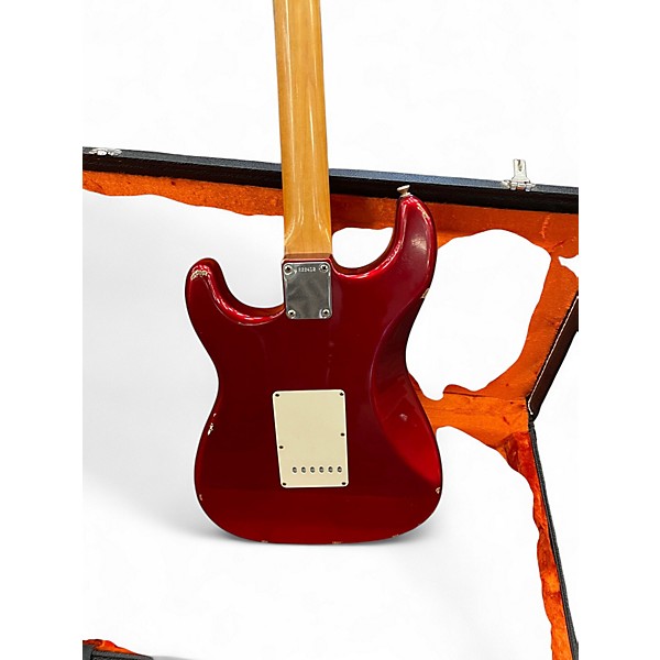 Used Fender 1966 Custom Shop Stratocaster Relic Candy Apple Red Solid Body Electric Guitar