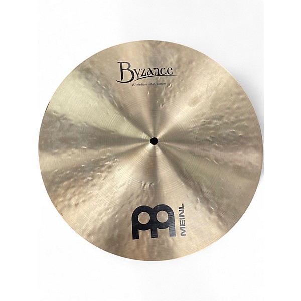 Used MEINL 15in Byzance Medium Hi Hat Pair Cymbal