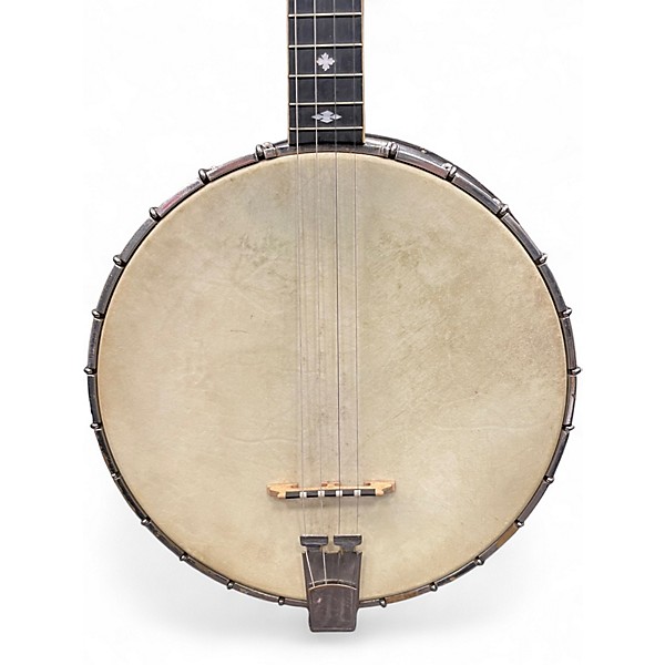 Vintage 1920s Bacon & Day Silver Bell No. 1 Tenor Banjo Natural Banjo