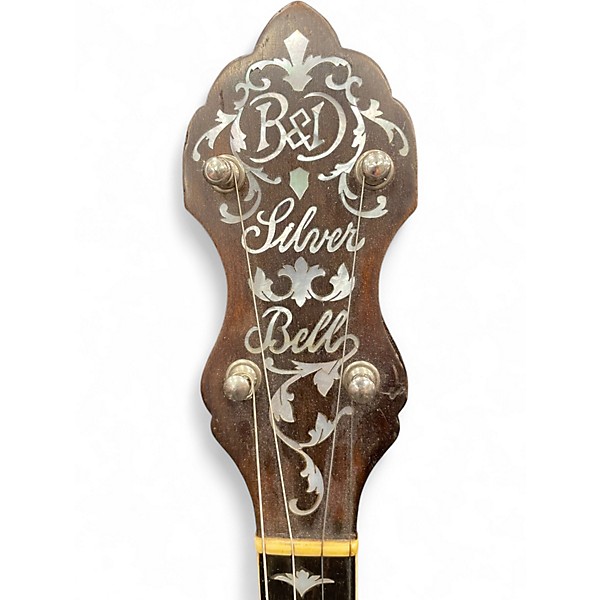 Vintage 1920s Bacon & Day Silver Bell No. 1 Tenor Banjo Natural Banjo