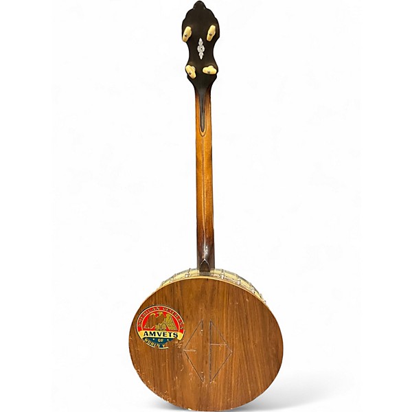 Vintage 1920s Bacon & Day Silver Bell No. 1 Tenor Banjo Natural Banjo