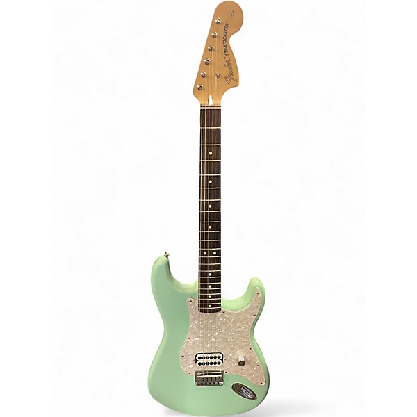 Used 2023 Fender Tom Delonge Signature Stratocaster Surf Green Solid Body Electric Guitar