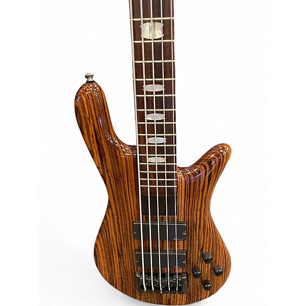 Used Spector Rebop 5 DLX Natural Electric Bass Guitar