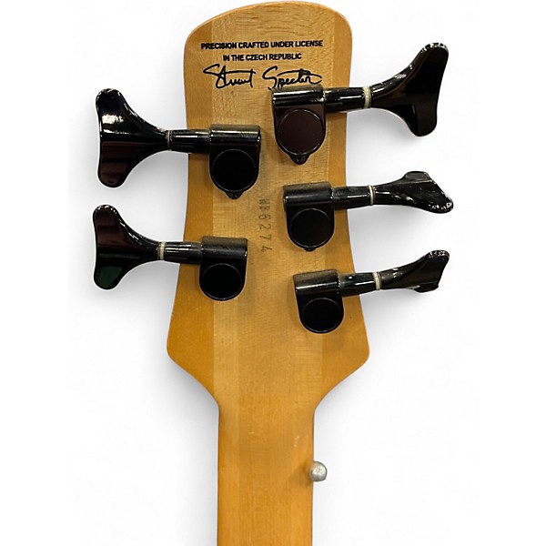 Used Spector Rebop 5 DLX Natural Electric Bass Guitar