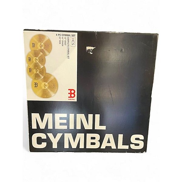 Used MEINL 20in HCS 4 piece Complete Cymbal Set Cymbal