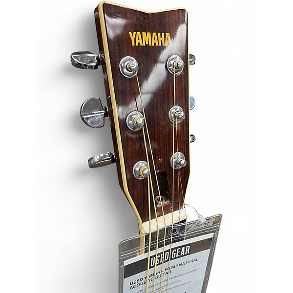 Used Yamaha FG345 Natural Acoustic Guitar