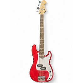 Used Squier mini precision bass red Electric Bass Guitar