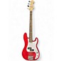 Used Squier mini precision bass red Electric Bass Guitar thumbnail