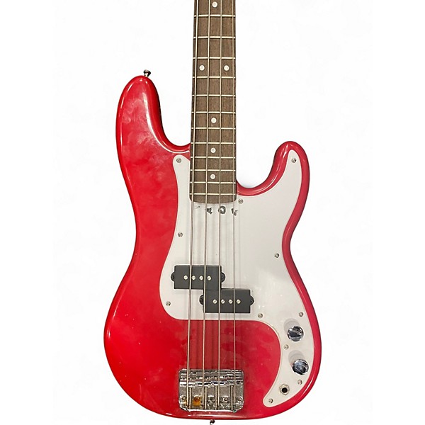 Used Squier mini precision bass red Electric Bass Guitar