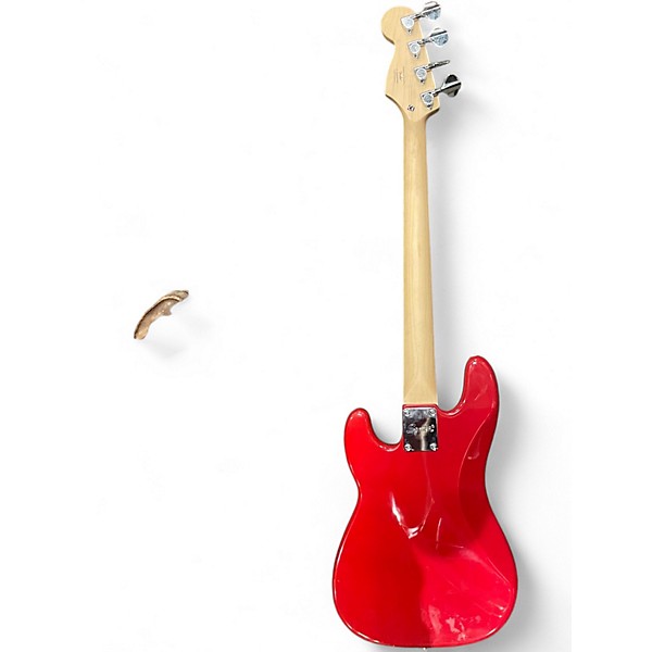 Used Squier mini precision bass red Electric Bass Guitar
