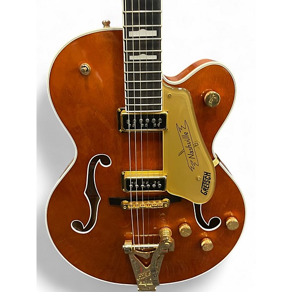 Used 2023 Gretsch Guitars G6120TGDS Orange Hollow Body Electric Guitar