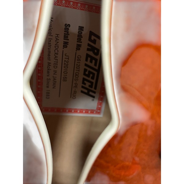 Used 2023 Gretsch Guitars G6120TGDS Orange Hollow Body Electric Guitar