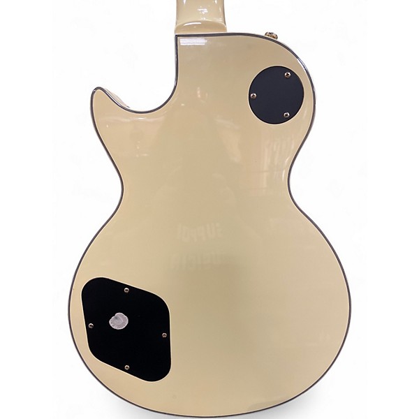 Used 2002 Epiphone Les Paul Custom Alpine White Solid Body Electric Guitar