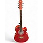 Used Morgan Monroe Quilted Ash Red Acoustic Guitar thumbnail