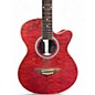 Used Morgan Monroe Quilted Ash Red Acoustic Guitar