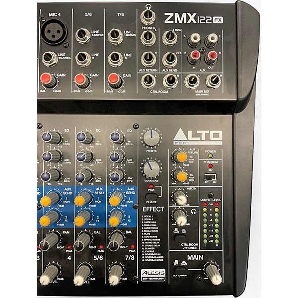 Used Alto ZMX 122FX Line Mixer