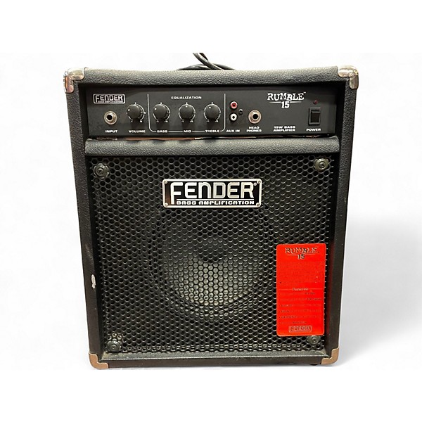 Used Fender Rumble 15 15W 1X8 Bass Combo Amp