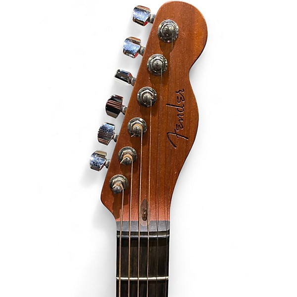 Used Fender American Acoustasonic Telecaster Natural Acoustic Electric Guitar
