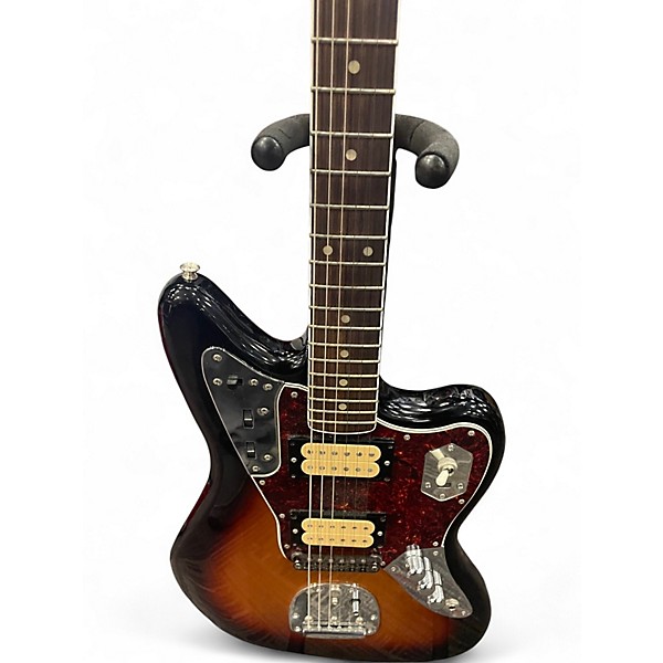 Used Fender KURT COBAIN JAGUAR NOS RW 3TSB 3 Tone Sunburst Solid Body Electric Guitar