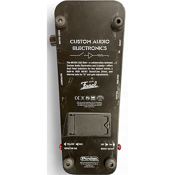 Used Dunlop MC404 CAE Custom Audio Electronics Dual Fasel Wah Effect Pedal