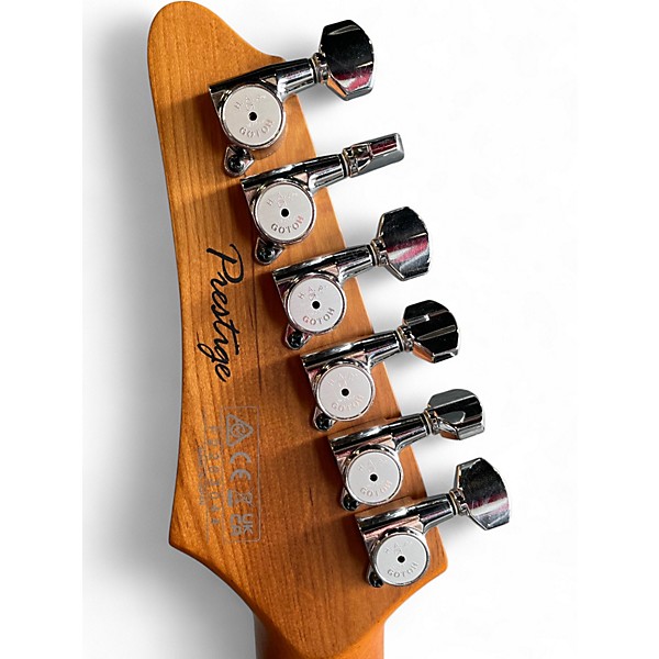 Used Ibanez AZ2402-PWF PEARL WHITE FLAT Solid Body Electric Guitar