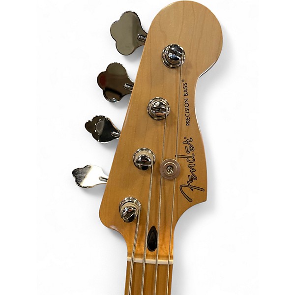 Used Fender Standard Precision Bass Sherwood Green Metallic Electric Bass Guitar