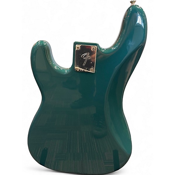 Used Fender Standard Precision Bass Sherwood Green Metallic Electric Bass Guitar