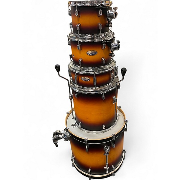Used Pearl 5 Piece Decade Maple Satin Amburst Drum Kit