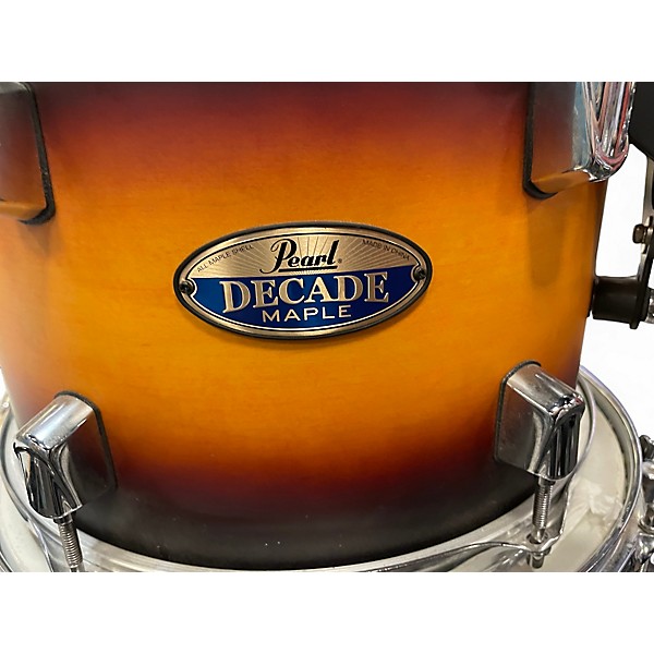 Used Pearl 5 Piece Decade Maple Satin Amburst Drum Kit
