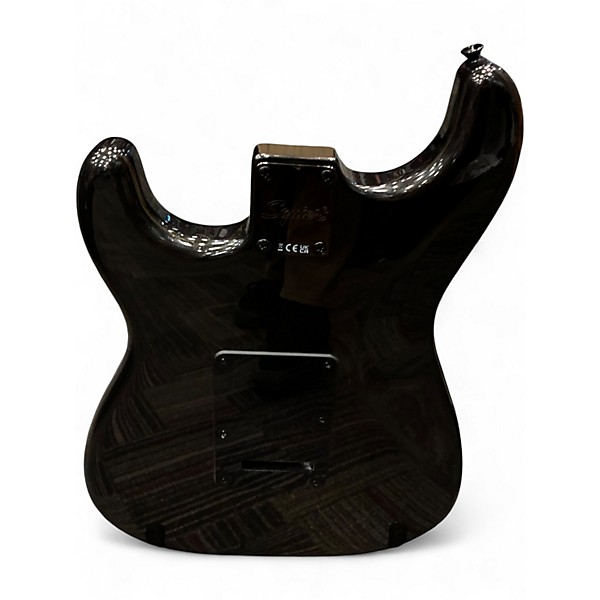 Used Squier STANDARD SERIES STRATOCASTER BLACK Solid Body Electric Guitar