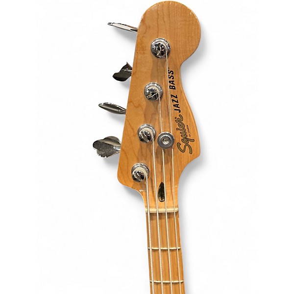 Used Squier Affinity Jazz Bass Black Electric Bass Guitar