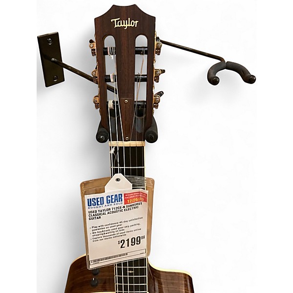 Used Taylor 712CE-N SUNBURST Classical Acoustic Electric Guitar