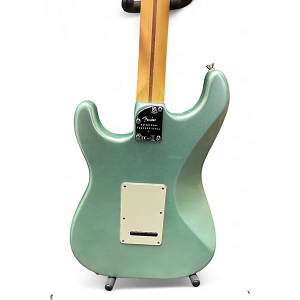 Used 2022 Fender American Professional II Stratocaster MYSTIC SURF GREEN Solid Body Electric Guitar