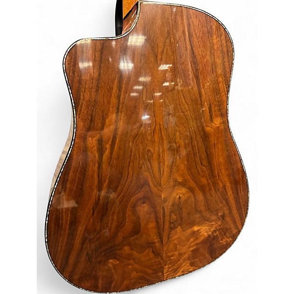 Used Dowina DW- WALNUT Natural Acoustic Guitar