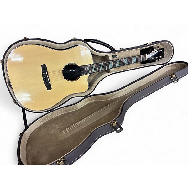 Used Dowina DW- WALNUT Natural Acoustic Guitar