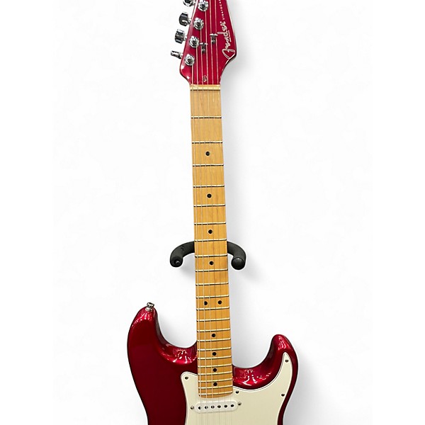Used Fender FSR Standard Stratocaster Candy Apple Red Solid Body Electric Guitar