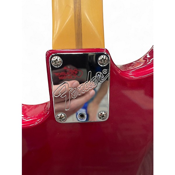 Used Fender FSR Standard Stratocaster Candy Apple Red Solid Body Electric Guitar