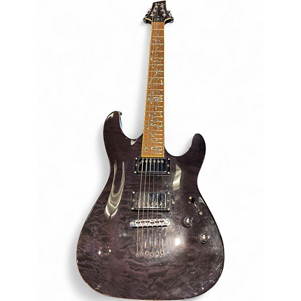 Used Schecter Guitar Research C1 Classic Trans Gray Solid Body Electric Guitar