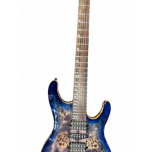 Used Ibanez S1070PBZ BLUE BURL Solid Body Electric Guitar