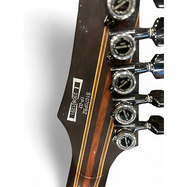 Used Ibanez S1070PBZ BLUE BURL Solid Body Electric Guitar