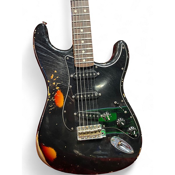 Used Fender CUSTOM SHOP LTD DUAL MAG II STRAT RELIC BLACK Solid Body Electric Guitar