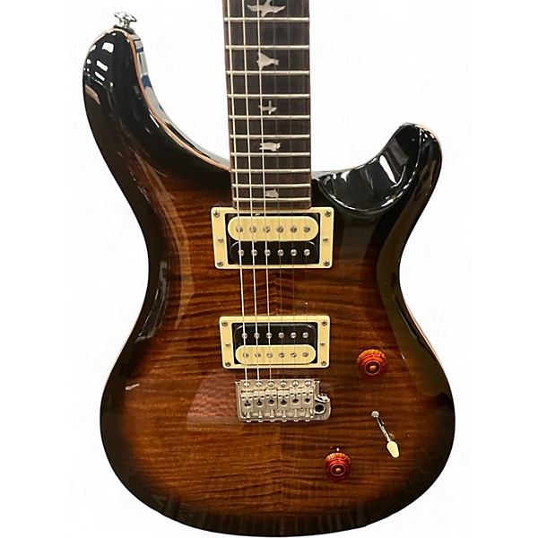 Used PRS SE Custom 24 BLACK GOLD SUNBURST Solid Body Electric Guitar