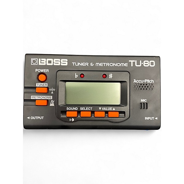 Used BOSS TU80 Tuner and Metronome Tuner Metronome