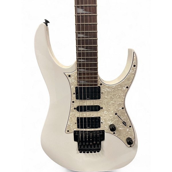 Used Ibanez RG350DX RG Series White Solid Body Electric Guitar