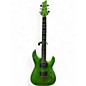 Used Schecter Guitar Research KENNY HICKEY SIGNATURE Neon Green Solid Body Electric Guitar thumbnail
