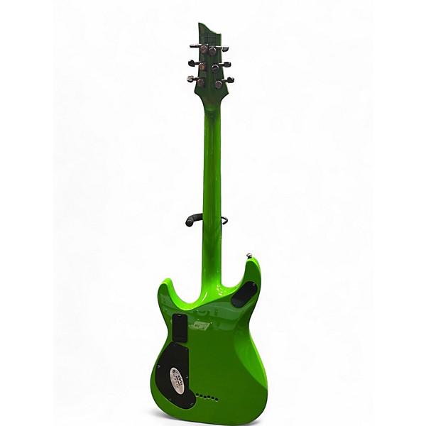 Used Schecter Guitar Research KENNY HICKEY SIGNATURE Neon Green Solid Body Electric Guitar