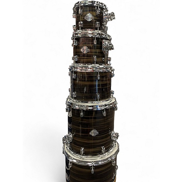 Used ddrum 7 Piece DOMINION BIRCH OLIVE METALLIC Drum Kit